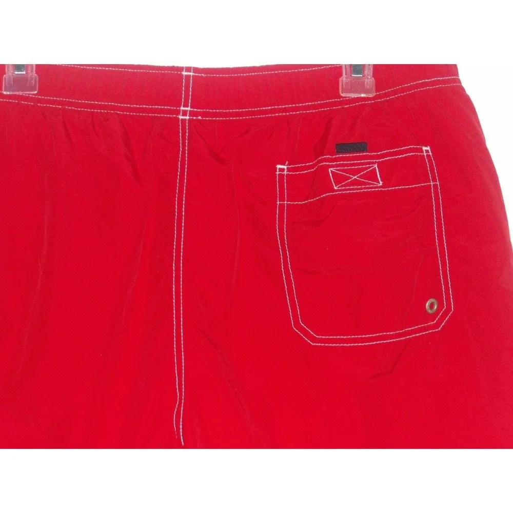 NAUTICA Men's SWIM SHORTS Large RED‎ / Blokecore
